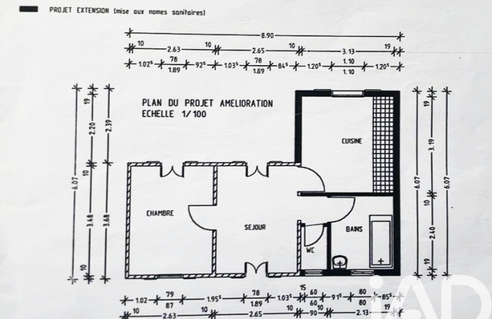 Vente Maison 58m&sup2; 2 pi&#232;ces Saint Louis