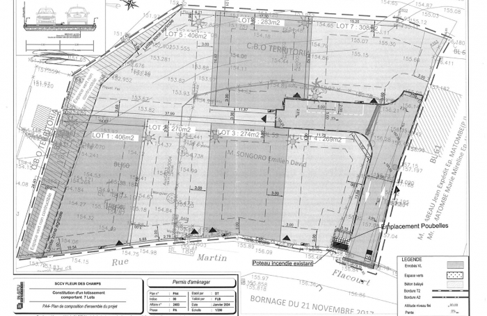 Vente Terrain 269m&sup2; Sainte Marie