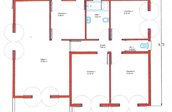 Vente Maison 150m&sup2; 8 pièces Sainte Marie