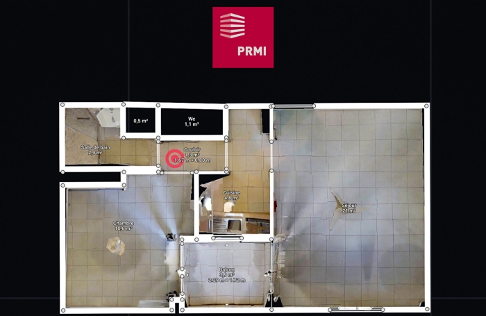 Vente Appartement 42.5m&sup2; 2 pi&egrave;ces Saint Denis