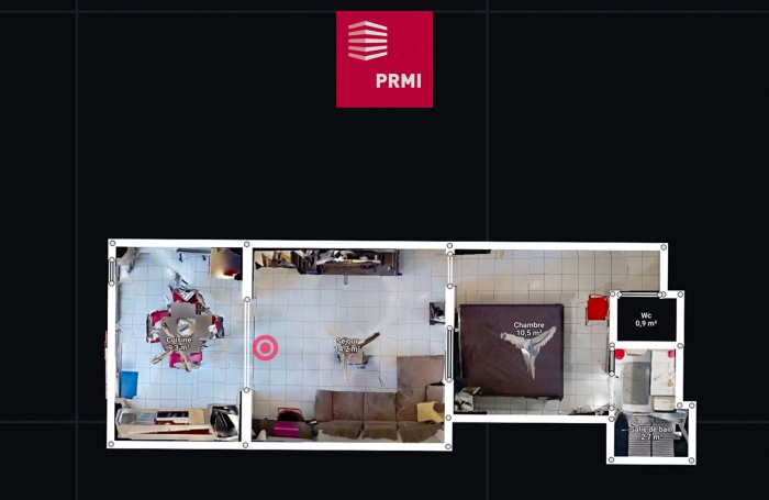 Vente Appartement 38m&sup2; 1 pi&egrave;ce Saint Gilles les Bains