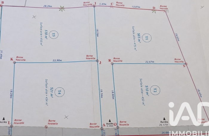 Vente Terrain 521m&sup2; Petite &icirc;le