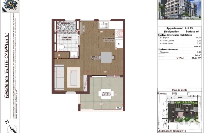 Vente Appartement 30m&sup2; 1 pièce Le Tampon