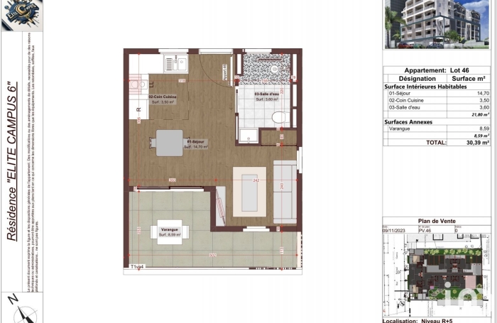 Vente Appartement 30m&sup2; 1 pièce Le Tampon