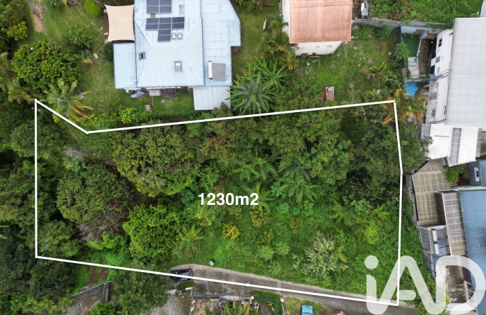 Vente Terrain 1230m&sup2; Le Tampon