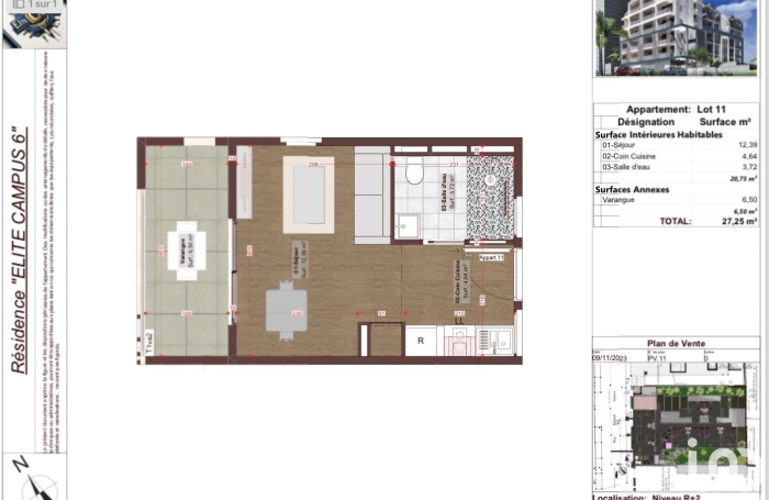 Vente Appartement 28m&sup2; 1 pièce Le Tampon
