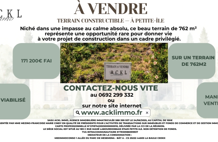 Vente Terrain 97429