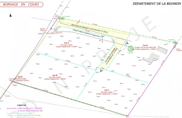 Vente Terrain 384m&sup2; Petite &icirc;le