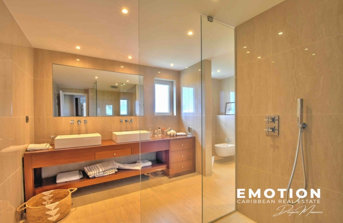 Propri&eacute;t&eacute; exclusive aux Terres Basses - Villa de 6 chambres vue mer avec une piscine d'eau naturelle